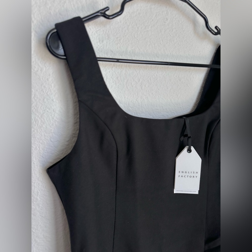 NWT Anthropologie English Factory Sleeveless Square Neck ALine Mini Dress Medium - Picture 9 of 16